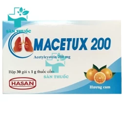 Macetux 200 - Thuốc làm tiêu nhầy khi bị viêm phế quản