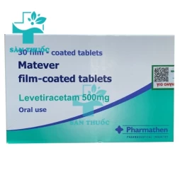 Matever 500mg Pharmathen - Thuốc trị động kinh cục bộ của Pháp