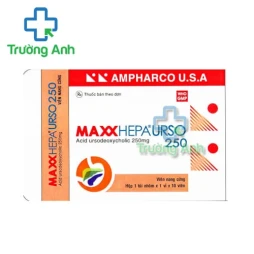 Maxxhepa Urso 250 Ampharco USA - Thuốc điều trị sỏi túi mật cholesterol
