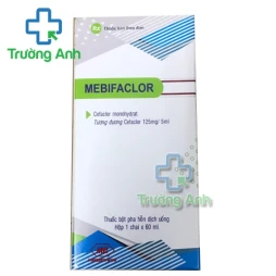 Mebifaclor 125mg/5ml Mebiphar - Thuốc trị nhiễm khuẩn hiệu quả