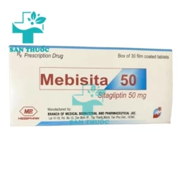 Mebisita 50 Mebiphar - Thuốc điều trị tiểu đường Tuyp 2