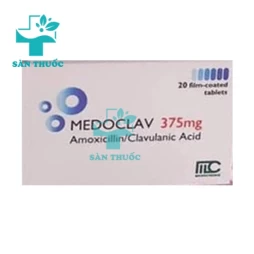 Medoclav 375mg Medochemie - Thuốc điều trị nhiễm khuẩn của Cyprus