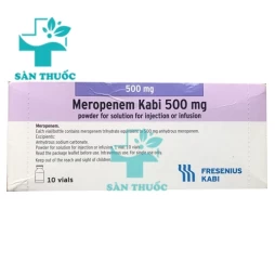Meropenem Kabi 500mg - Thuốc điều trị nhiễm khuẩn hiệu quả
