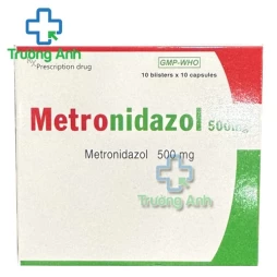 Metronidazol 250mg Donaipharm (Hộp 10 vỉ) - Thuốc trị nhiễm khuẩn