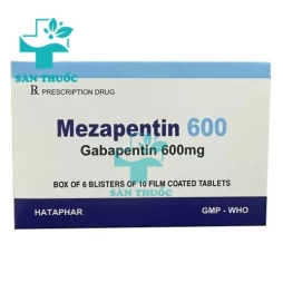 Mezapentin 600 - Thuốc trị động kinh, đau thần kinh của Hataphar