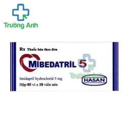 Mibedatril 5 Hasan - Thuốc điều trị tăng huyết áp vô căn ở người lớn