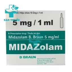 Midazolam B.Braun 5mg/ml - Thuốc an thần của Đức