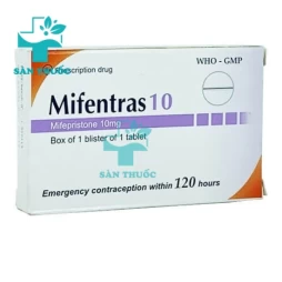 Mifentras 10mg - Thuốc giúp tránh thai khẩn cấp trong vòng 120 giờ hiệu quả cho phụ nữ