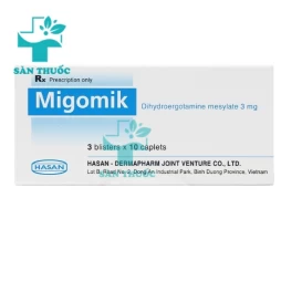 MIGOMIK Hasan - Dermapharm - Điều trị đau nửa đầu, hạ huyết áp