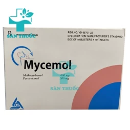 Mycemol 500mg/400mg BPC - Thuốc điều trị co thắt cơ xương