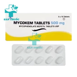 Mycokem tablets 500mg - Thuốc hỗ trợ ghép thận hiệu quả của Ấn Độ