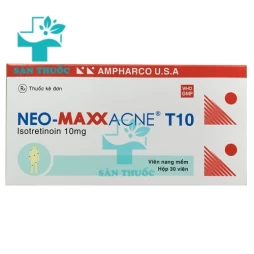 Neo-maxxacne T10-Thuốc điều trị mụn trứng cá của Ampharco U.S.A 