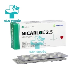 Nicarlol 2,5 - Thuốc trị tăng huyết áp, suy tim của Agimexpharm