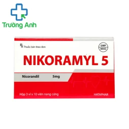 Nokoramyl 5 Hataphar - Thuốc điều trị đau thắt ngực hiệu quả