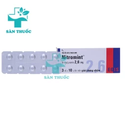 Nitromint 2,6mg - Thuốc điều trị đau thắt ngực hiệu quả của Egis