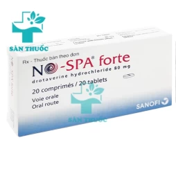 No-spa Forte 80mg - Thuốc giúp điều trị đau dạ dầy, sỏi mật hiệu quả