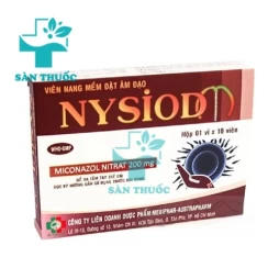 Nysiod-M Mebiphar - Viên đặt âm đạo điều trị viêm nhiễm