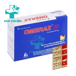 Omeraz 20mg - Thuốc điều trị viêm loét dạ dày, tá tràng hiệu quả