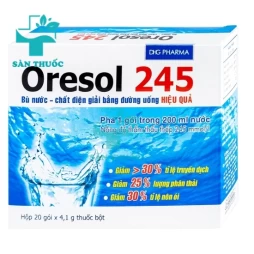 Oresol 245 DHG - Hỗ trợ bù nước và chất điện giải