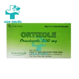Ortizole 500mg Herabiopharm - Thuốc điều trị nhiễm khuẩn
