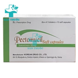 Pectomucil 20mg - Thuốc điều trị mụn trứng cá của Hàn Quốc