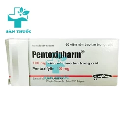 Pentoxipharm 100mg - Thuốc viêm tác động mạch mạn tính hiệu quả