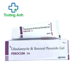Peroclin 5% 15g Ajanta - Thuốc trị mụn dạng bôi của Ấn Độ