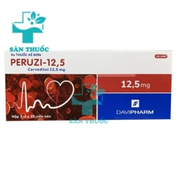 Peruzi 12,5 - Thuốc điều trị bệnh tăng huyết áp của Davipharm