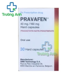 Pravafen 40mg/160mg SMB Technology S.A. - Điều trị mỡ máu cao hiệu quả