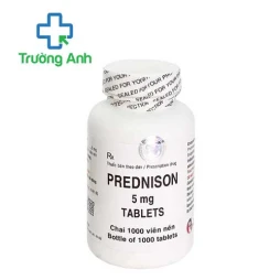 Prednison 5mg Robinson (lọ 1000 viên) - Trị viêm khớp dạng thấp