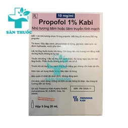 Propofol 1% Kabi 20ml - Thuốc gây mê toàn thân của Áo