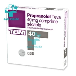 Propranolol Teva 40mg - Thuốc điều trị tăng huyết áp của Isarel