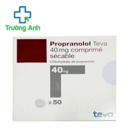 Propranolol Teva 40mg - Thuốc điều trị tăng huyết áp của Isarel