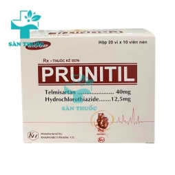 Prunitil 40mg/12.5mg Khapharco - Thuốc điều trị tăng huyết áp dạng uống
