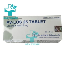PV-LOS 25 Tablet Acme - Thuốc điều trị tăng huyết áp của Bangladesh