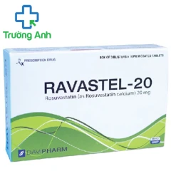 Ravastel-20 - Thuốc làm giảm Cholesterol trong máu của Davipharm