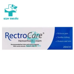 RectroCare - Kem bôi trĩ giảm đau rát, chảy máu của Ý