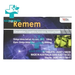 PM Remem 120mg - Thuốc tăng cường tuần hoàn máu não của Úc