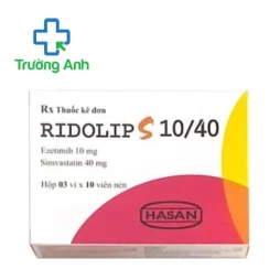 Ridolip S 10/40 Hasan - Thuốc điều trị các bệnh về tim mạch