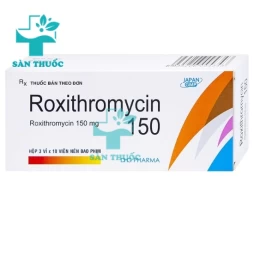 Roxithromycin 150 DHG - Trị nhiễm khuẩn do các vi khuẩn nhạy cảm với Roxithromycine