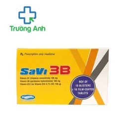 SaVi 3B Savipharm (hộp 10 vỉ) - Thuốc trị thiếu hụt vitamin B