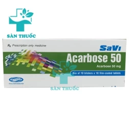 SaVi Acarbose 50 - Thuốc điều trị đái tháo đường hiệu quả