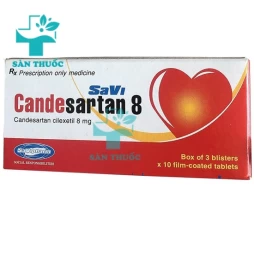 Savi Candesartan 8 - Thuốc điều trị tăng huyết áp nhanh chóng