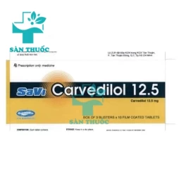 Savi Carvedilol 12.5 - Thuốc điều trị tăng huyết áp hiệu quả