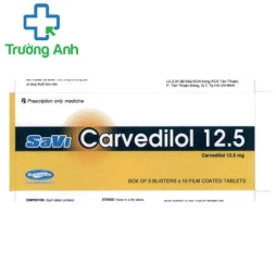 Savi Carvedilol 12.5mg - Thuốc trị cao huyết áp, suy tim