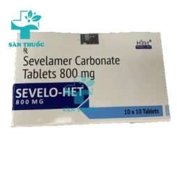 Sevelo-Het 800mg - Thuốc kiểm soát chứng tăng phospho máu của Ấn Độ