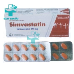 Simvastatin 10mg Khapharco - Thuốc làm giảm Cholesterol trong máu