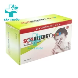 Sosallergy Syrup Ampharco USA - Làm giảm các triệu chứng dị ứng