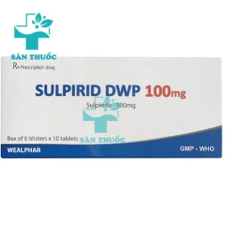 Sulpirid DWP 100mg Wealphar - Thuốc điều trị tâm thần phân liệt