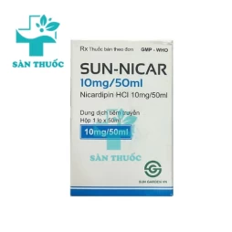 Sun-Nicar 10mg/50ml - Thuốc trị tăng huyết áp của Sun Garden